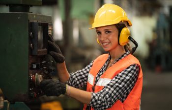 Women technician maintance system manual worker. inspector man in factory industry safety service workshop solution. teamwork engineer expertise innovate.